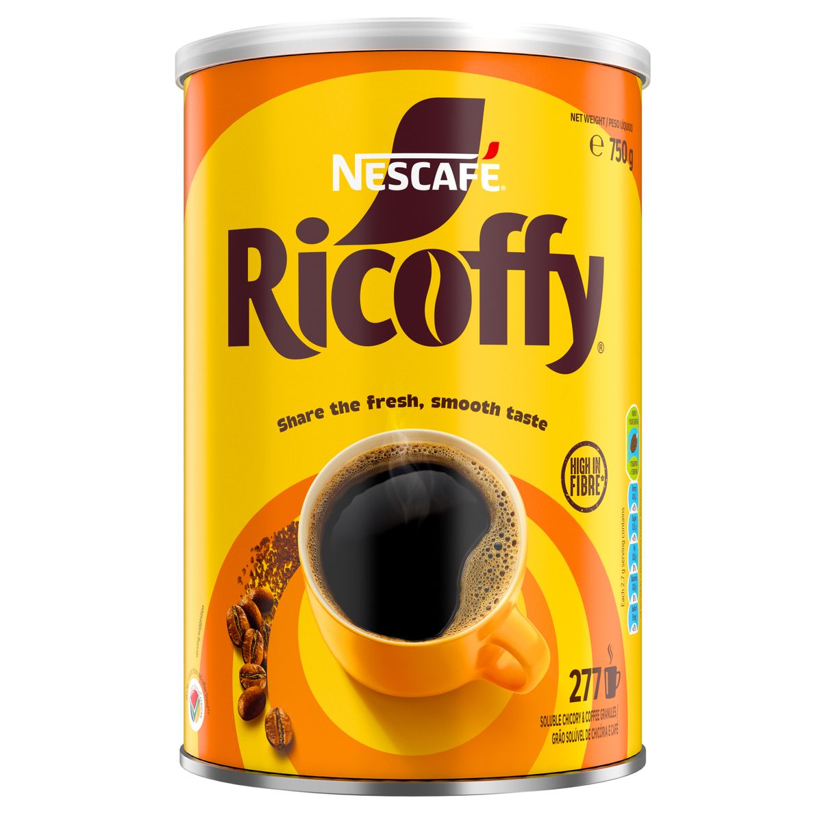 NESCAFÉ RICOFFY Original Instant Coffee 750g Tin