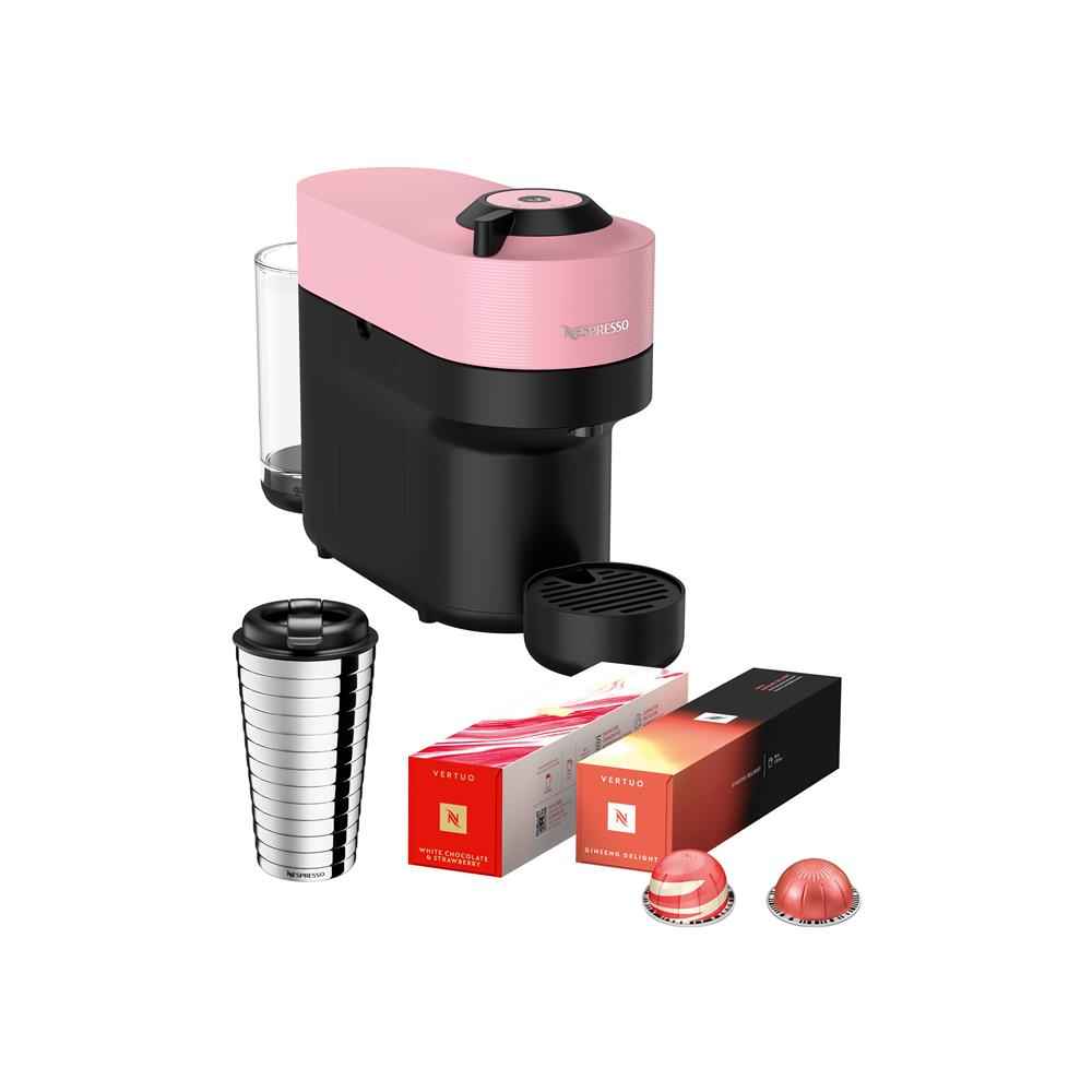 Nespresso Limited Edition Value Pack Coffee Machine Bundle - Candy Pink