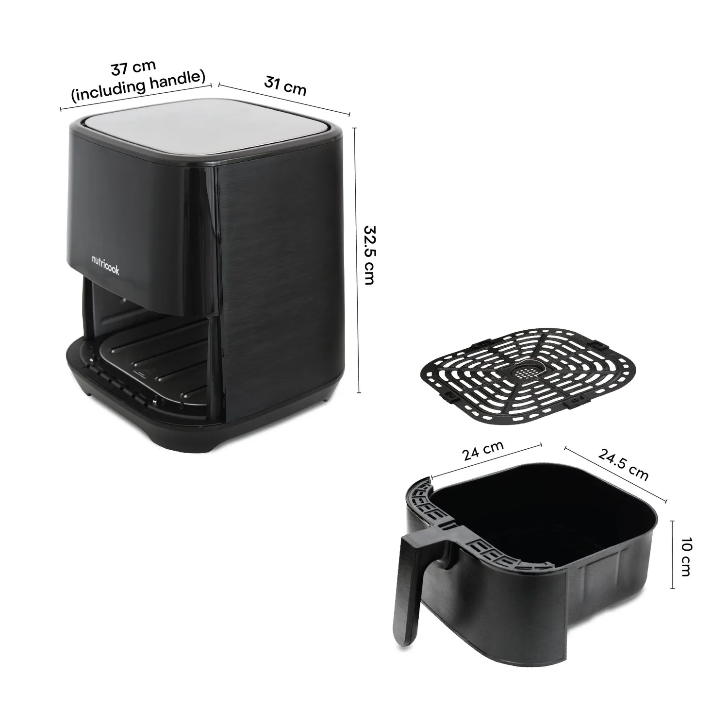 Nutricook Air Fryer 2 - 3.6L - Black