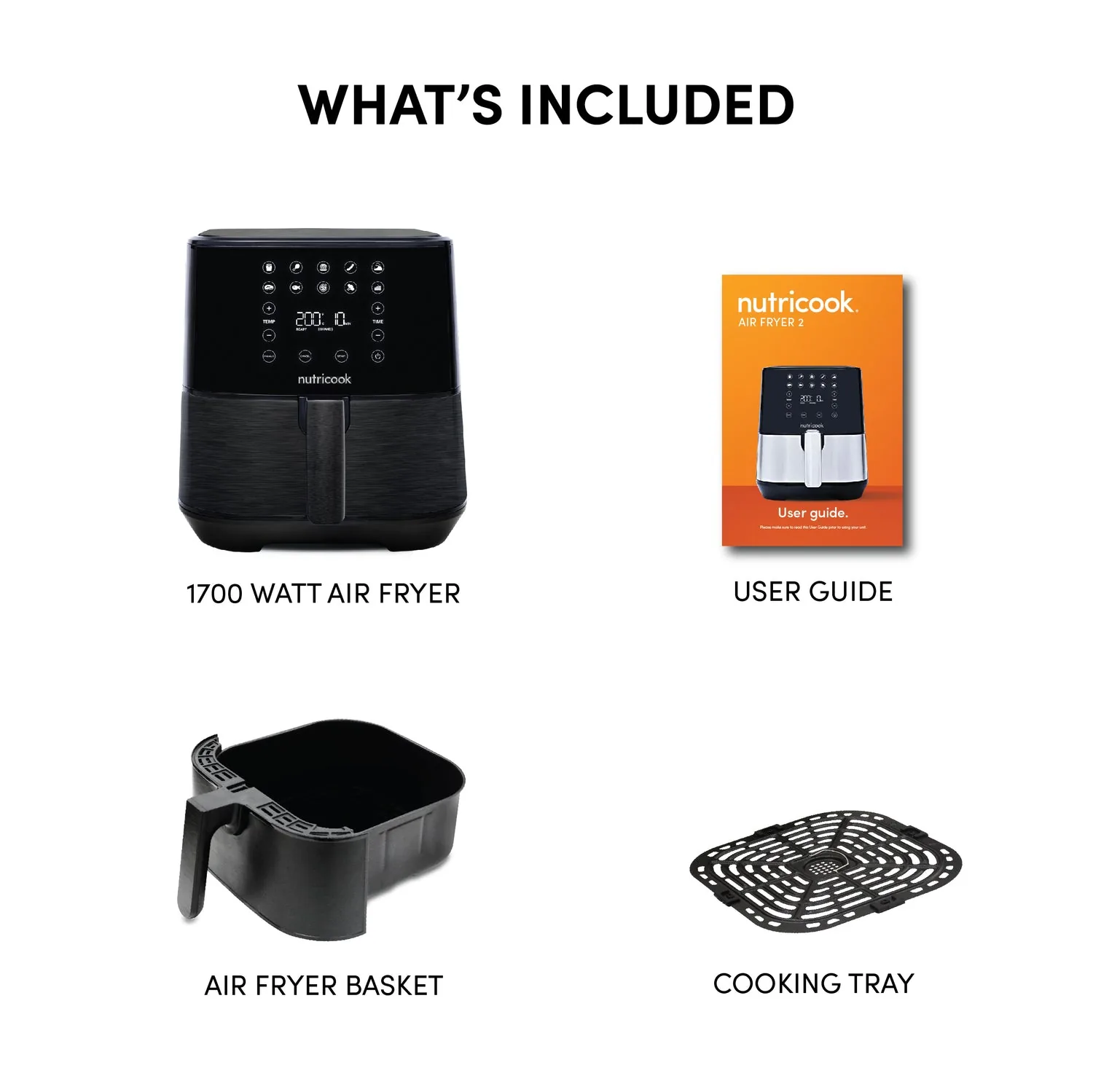 Nutricook Air Fryer 2 - 3.6L - Black