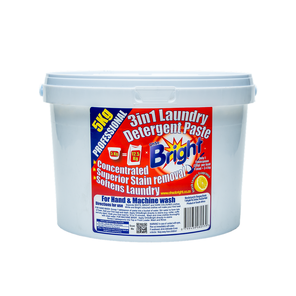 OhSo Bright 3in1 Laundry Detergent Washing Paste - 5kg Bucket