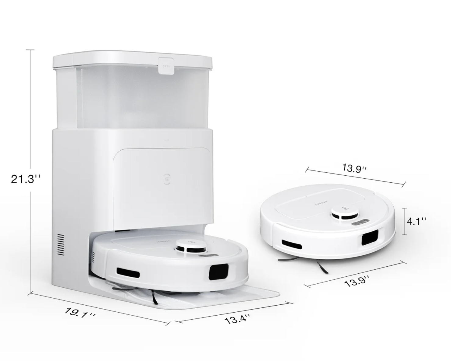 Robot Vacuum Ecovacs Deebot N30 Pro Omni YDLX11-1 (White)