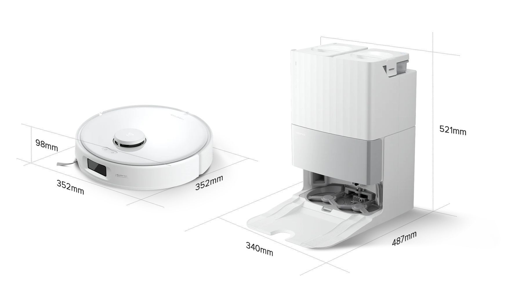 Robot Vacuum RoboRock Qrevo Edge 5V1 (White)