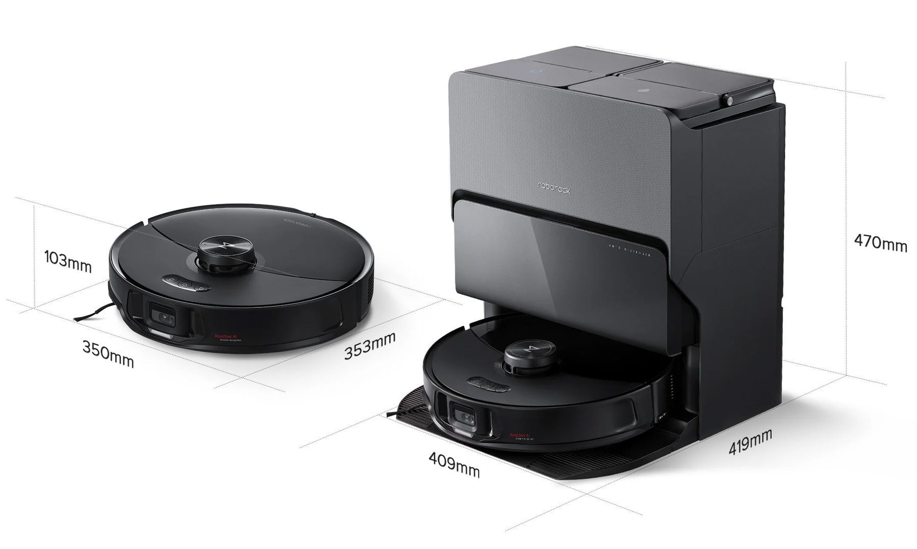 Robot Vacuum Roborock S8 MaxV Ultra Black (S8MVU52-00)