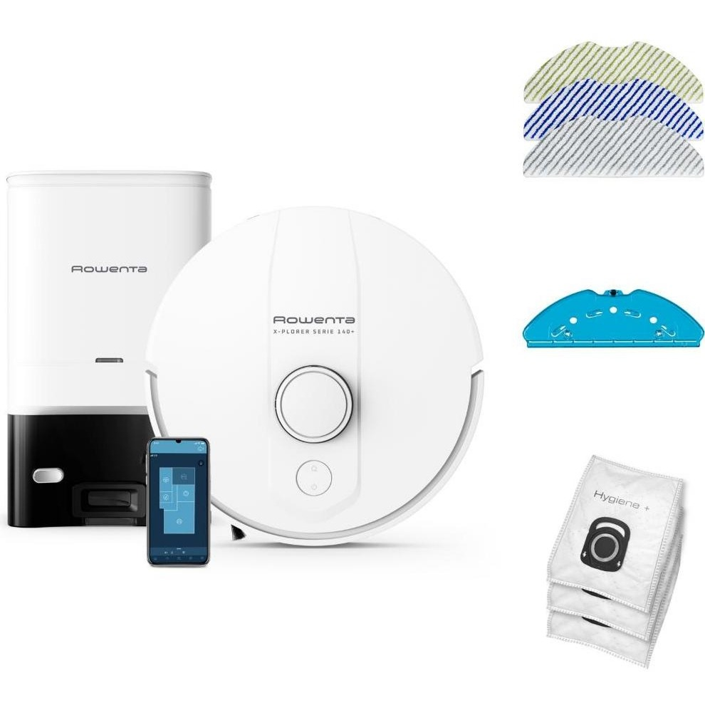 Robot Vacuum Rowenta X-Plorer Serie 140+ (RR9197WH)