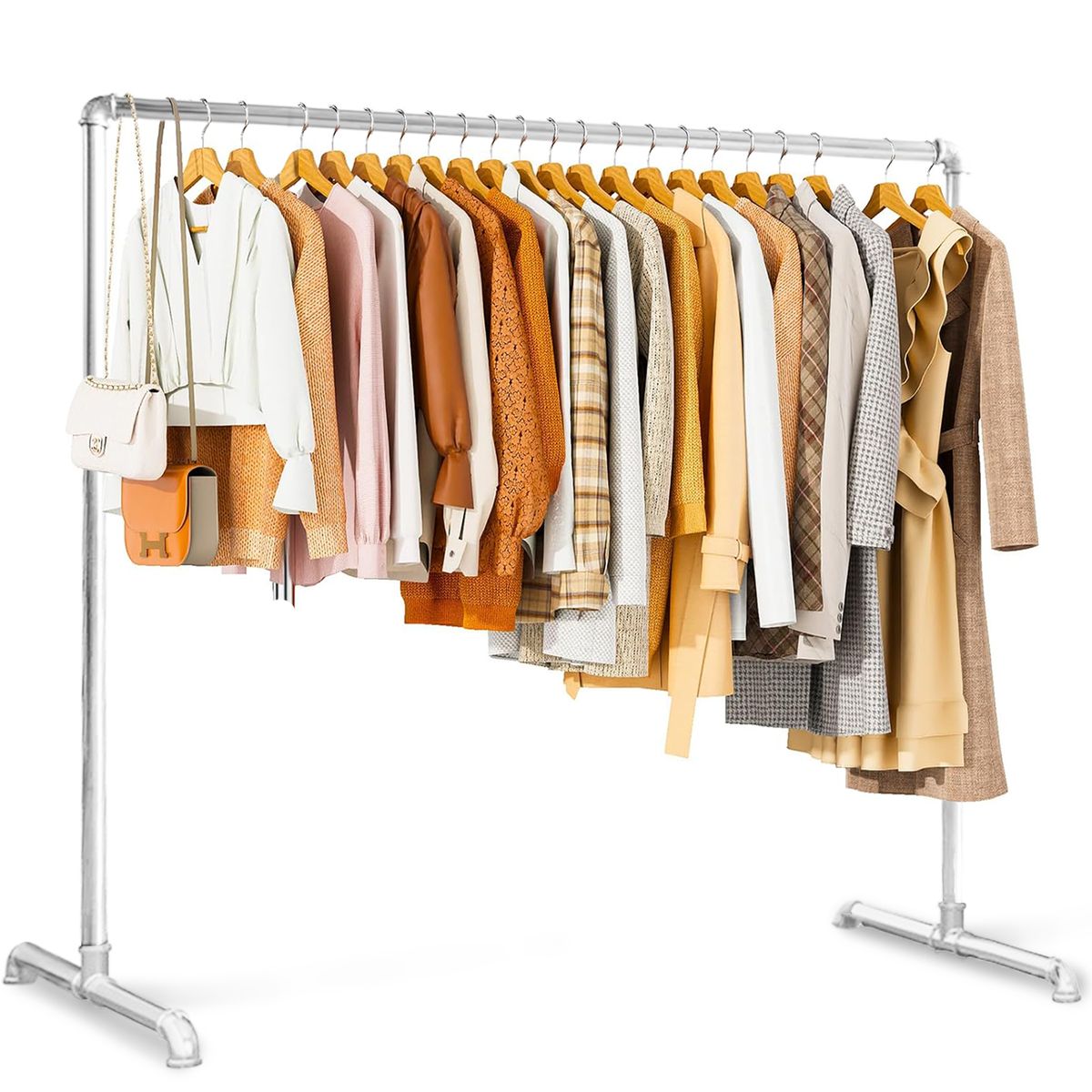 Clothes Rack Clothing Hanging Rail Detachable Laundry Drying Rack 0.8 mm