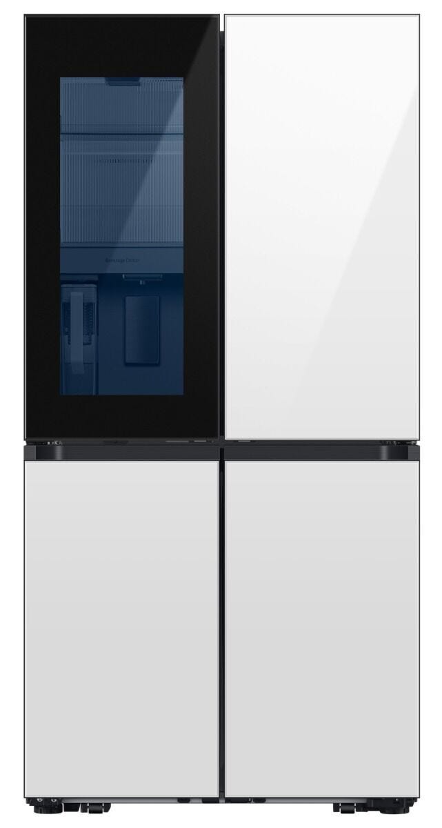 Samsung 704l White Bespoke French Door Fridge With Bespoke See-Thru Door And Beverage Centre - RF71DB975012FA
