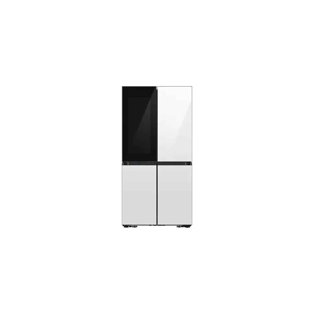 Samsung Bespoke 704L French Door Refrigerator With Customisable Design &  SeeThru Door  - White