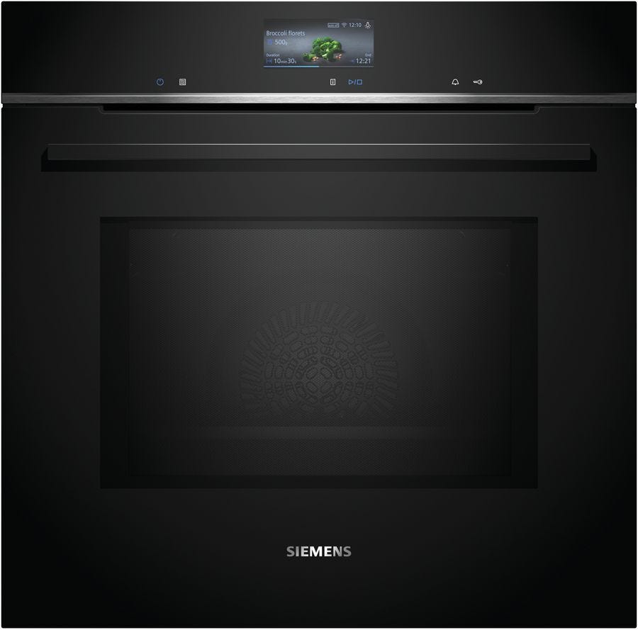 Siemens 60 cm Black IQ700 Built-In Oven With Microwave - Function - HM736GAB1