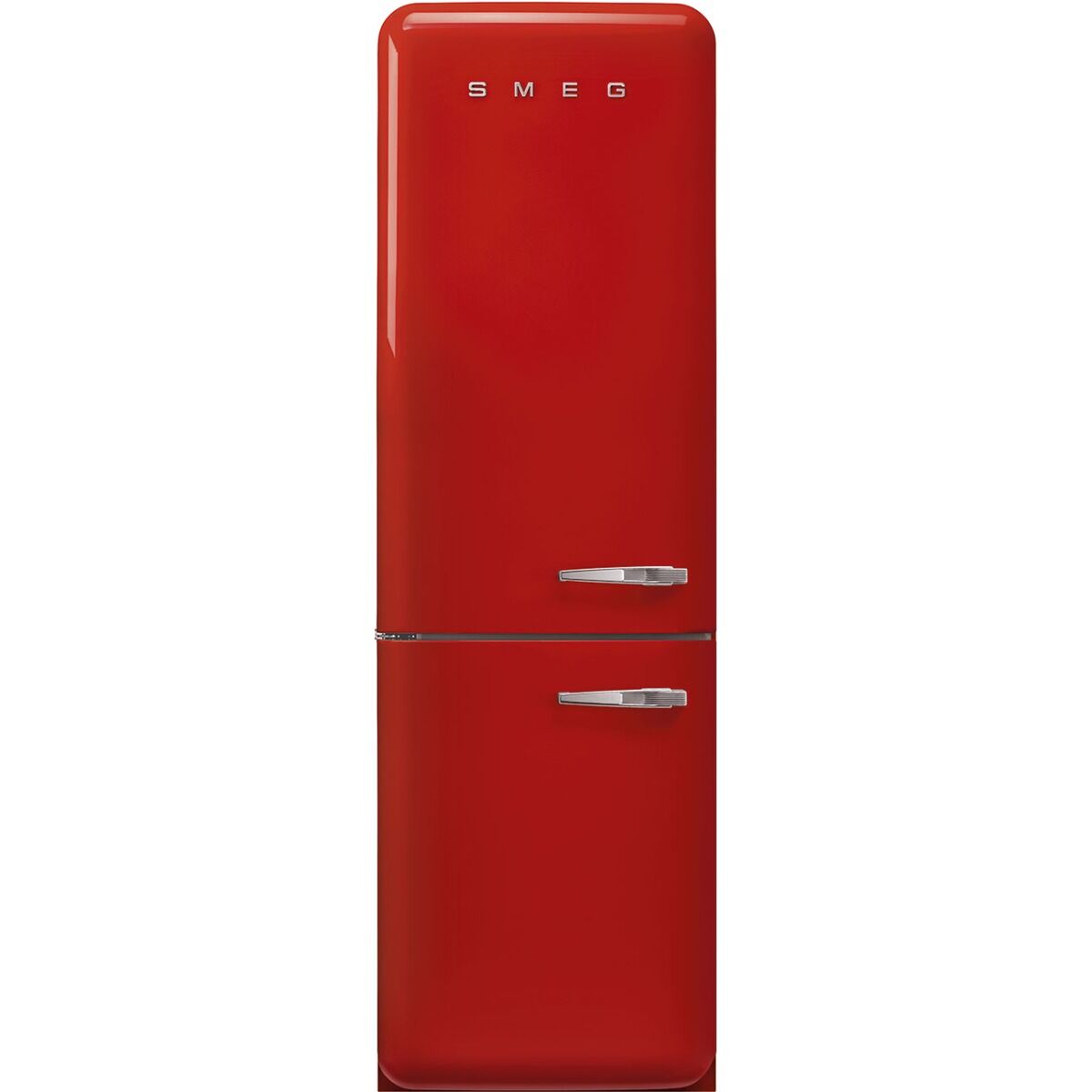 Smeg 365l Retro Red Bottom Mount Free Standing Refrigerator - FAB32LRD5