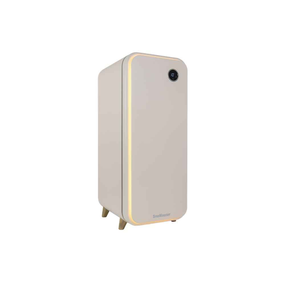 SnoMaster - 14 Bottle Solid Door Single Zone Retro Wine Cooler - Cream