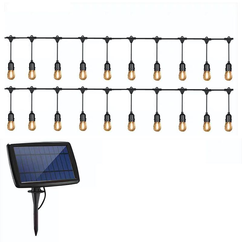 Solar Panel 10m-20LED Bulb String Light