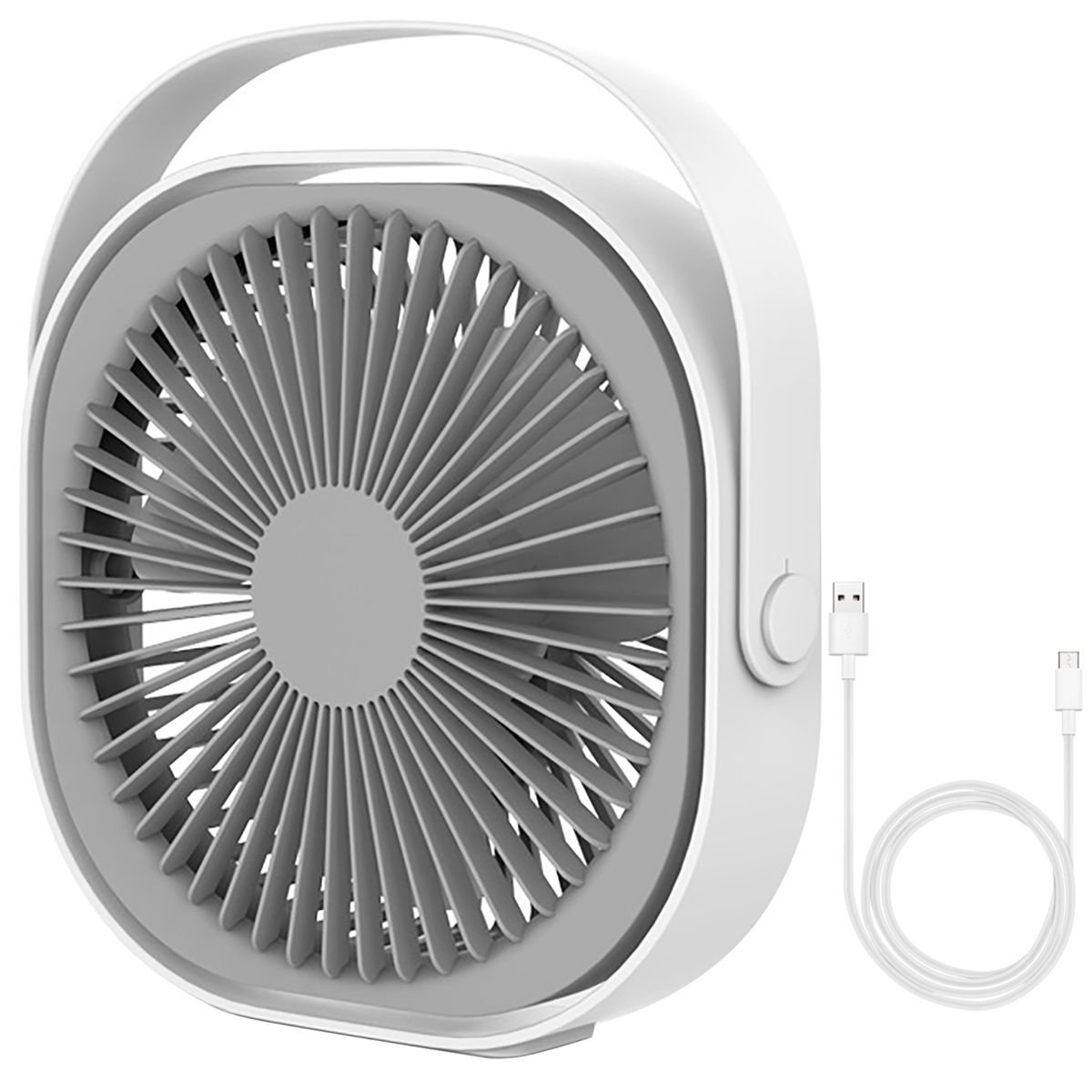 Ultra Silent Rechargeable Portable 6 Inch 3 Wind Speed Desk Fan