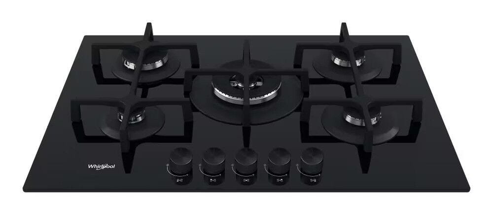 Whirlpool Black 5 Burners Gas Hob - GOA7523/NB1